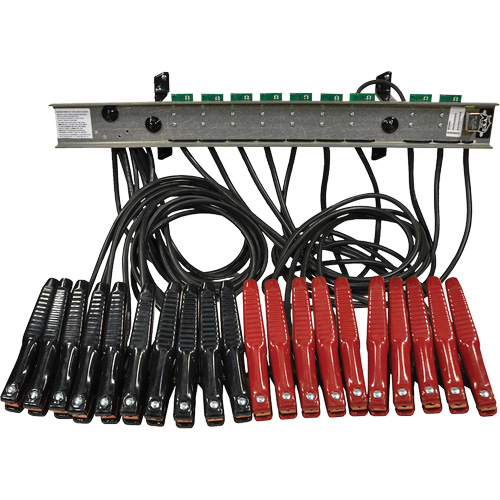 10-Clamp "Smart" Bus Bar Set, Capacity, 10 Batteries, DC Leads, 10 Sets 72” 10 AWG