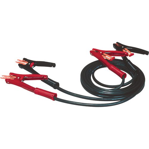 Heavy-Duty Booster Cable with Flexi-Spring Strain, Wire Gauge, 5 AWG, Amps, 500 A, Cable Length, 12', Weight, 8 lbs.