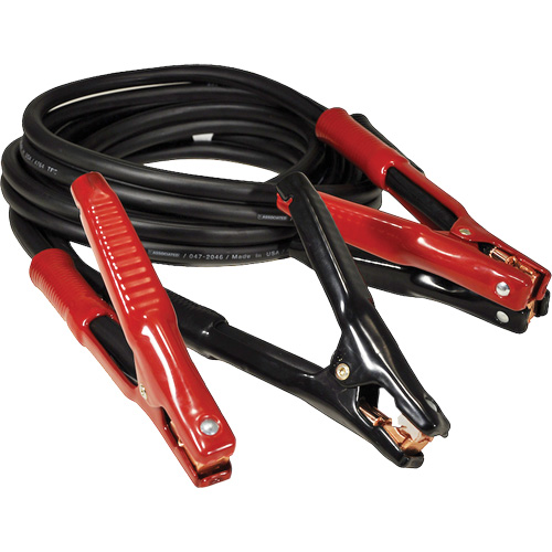 Super Heavy-Duty Booster Cable with Flexi-Spring Strain, Wire Gauge, 1/0 AWG, Amps, 800 A, Cable Length, 15', Weight, 16 lbs.