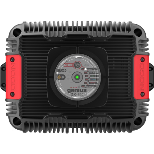 Genius® GX4820 20-Amp Industrial Battery Charger, Includes, GX4820 48V Industrial Battery Charger; Integrated DC Cable with HD Eyelets; Integrated AC Cable with Type B Plug; User Guide & Warranty Information, Line Voltage, 100V to 240V AC