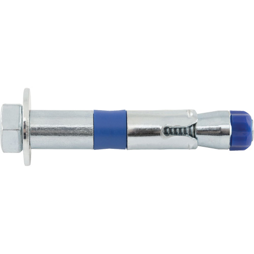 Power Bolt™ Removable Sleeve Anchors, Size, 1/2", Length, 2-3/4", Finish, Carbon Steel