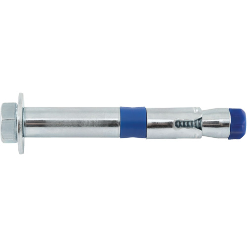 Power Bolt™ Removable Sleeve Anchors, Size, 1/2", Length, 3-1/2", Finish, Carbon Steel