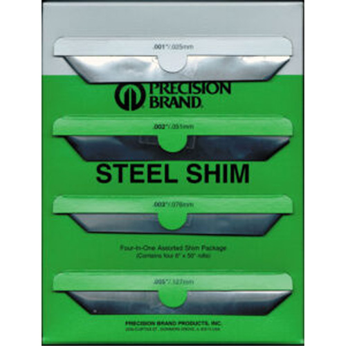 Shim Stock Rolls & Sheets, Type, Steel Roll Assortment, Rockwell hardness, RB90-100