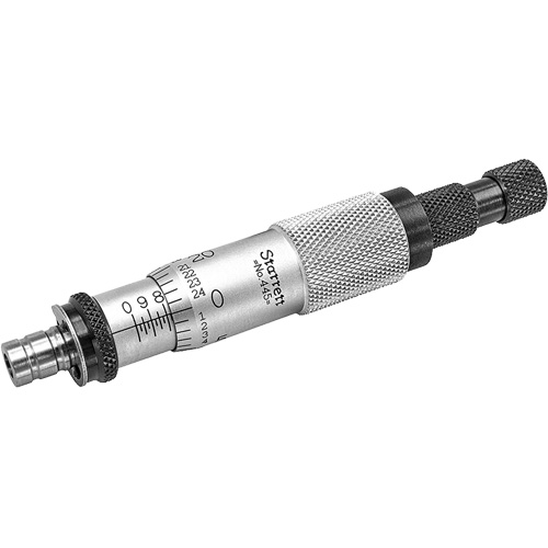 440 Series Depth Micrometer, Range, 0" - 6", Ratchet Stop, With Ratchet Stop, Base Length, 2-1/2" (63.5 mm), Measuring Rod Diameter, 1/8" (3.2 mm)