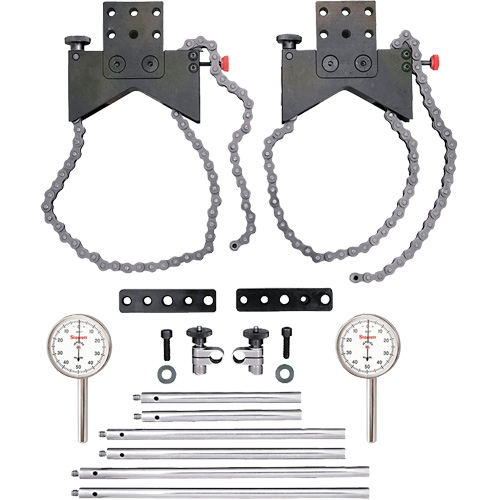 Shaft Alignment Clamp, Material, Black Anodized Aluminum, Indicator Post Diameters, 3/8"