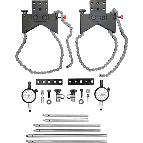 Shaft Alignment Clamp, Material, Black Anodized Aluminum, Indicator Post Diameters, 3/8"