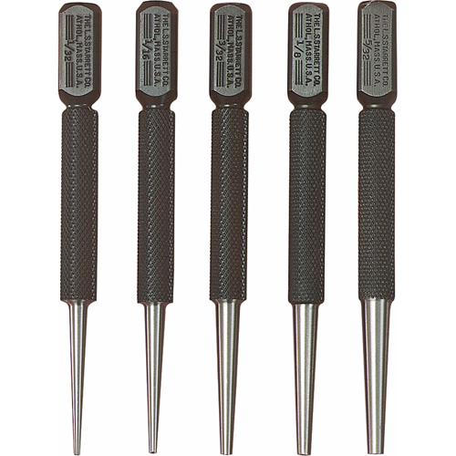 S800PC Square-Head Punch Set, No. of Pieces, 5, Material, Steel