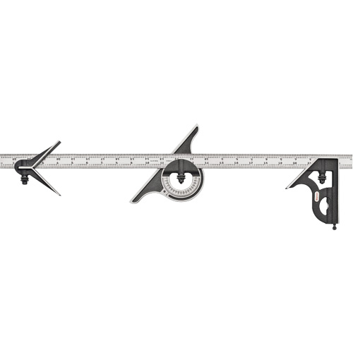 Combination Square, No. of Pieces, 4, Blade Material, Steel