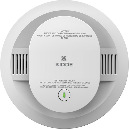 Combination Smoke & Carbon Monoxide Alarm, Power Source, Battery Operated, Manufacturer's Warranty, 10-Year Limited Warranty (battery included), Smoke Sensor, Photoelectric