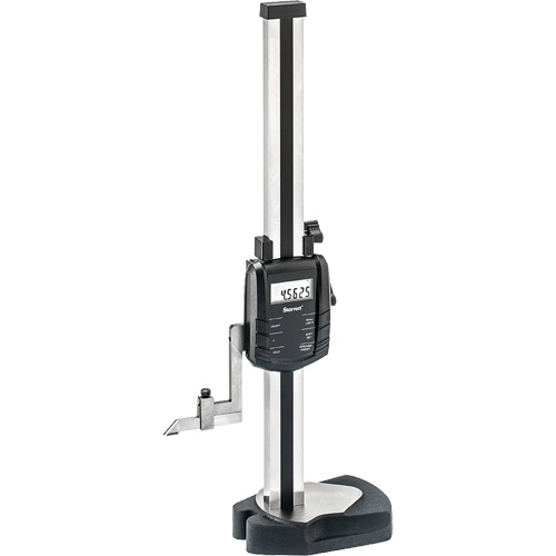 Electronic Height Gage, Range, 0-12", Graduations, 0.1" & 5 mm, Resolution, 0.0005" (0.01 mm)