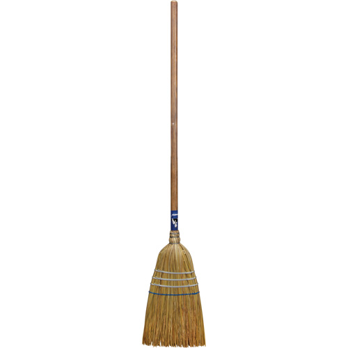 Industrial Corn Broom, Type, 3-String, Handle Material, Wood