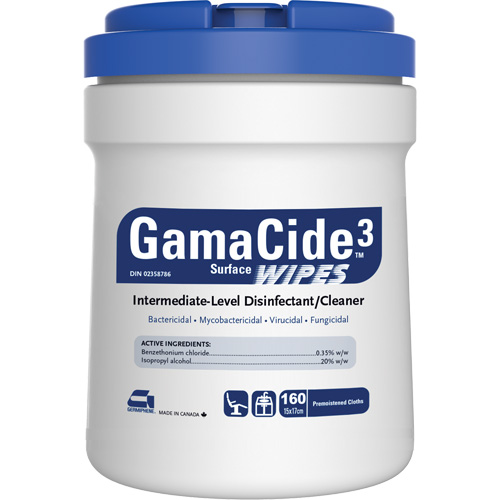 GermiCide3  Multi-Surface Disinfectant, No. of Wipes, 160