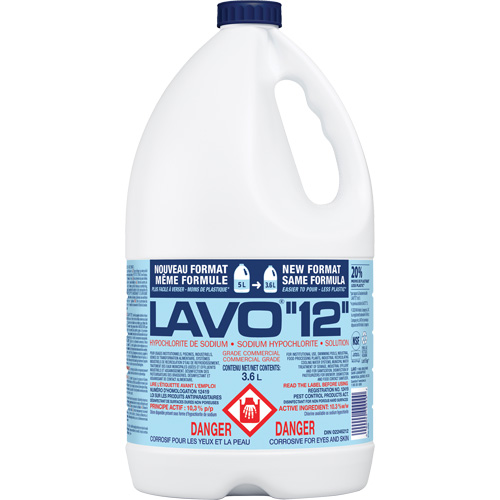 Liquid Bleach, Container Size, 3.6 L, Container Type, Jug