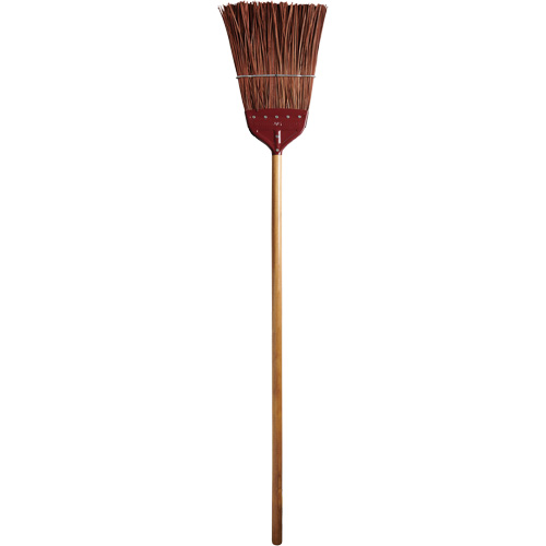 Upright Fire Broom, Overall Length, 54", Block Length, 10", Handle Diameter, 1-1/8", Bristle Material, Palmyra