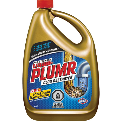 Liquid-Plumr® Full Clog Destroyer, Container Type, Jug, Container Size, 2.37 L