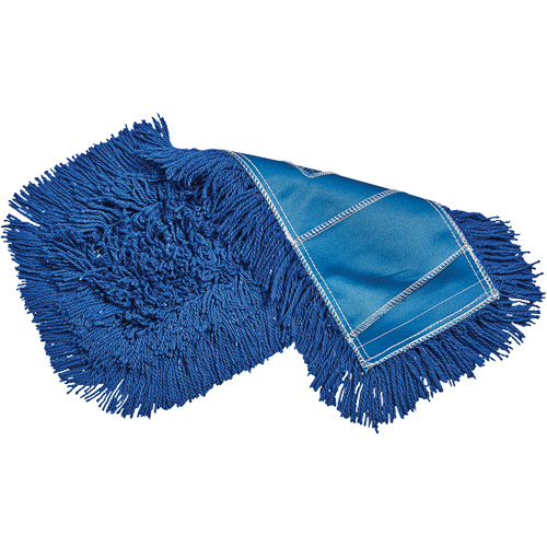 Economy Dust Mop, Style, Slip On, Length, 24", Width, 5", Material, Yarn, Colour, Blue