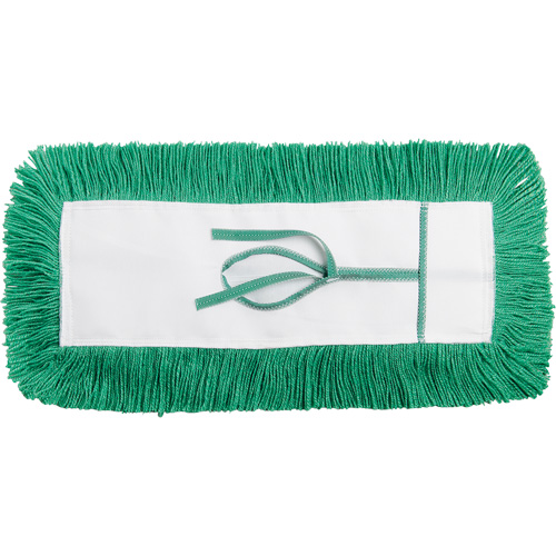 Static-H Dust Mop, Style, Tie-On, Length, 48", Width, 5", Material, Nylon, Colour, Green
