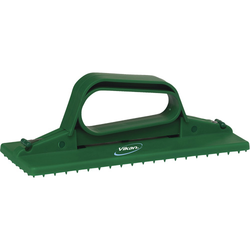 Handheld Cleaning Pad Holder, Length, 9-1/10", Width, 3-4/5", Colour, Green, Height, 3"
