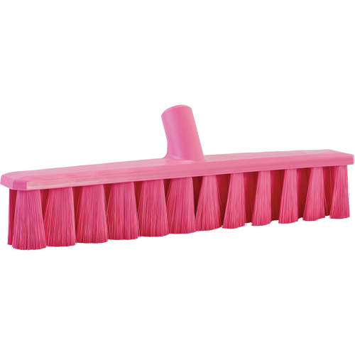 UST Soft Push Broom, Bristle Material, Polyester, Block Length, 15-1/4", Sweep Action, Fine, Bristle Colour, Pink, Width, 1-7/8", Height, 4-3/4"
