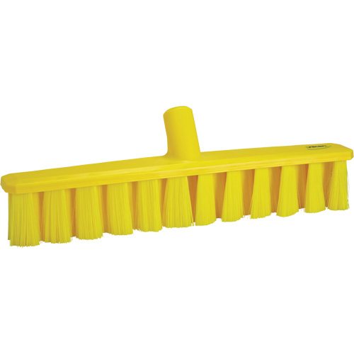 UST Soft Push Broom, Bristle Material, Polyester, Block Length, 15-1/4", Sweep Action, Fine, Bristle Colour, Yellow, Width, 1-7/8", Height, 4-3/4"