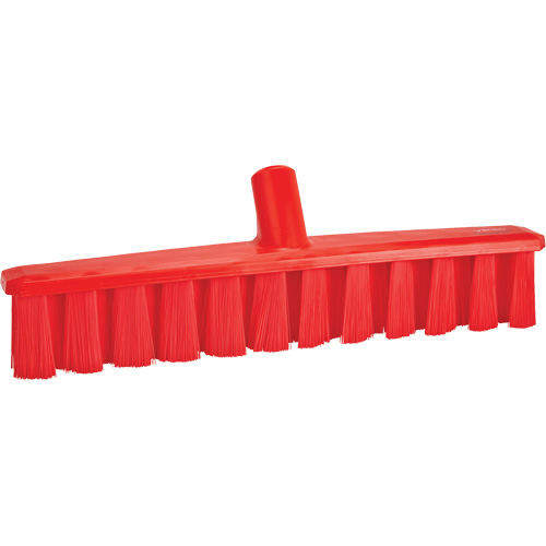 UST Push Broom, Bristle Material, Polyester, Block Length, 15-1/4", Sweep Action, Medium, Bristle Colour, Red, Width, 1-7/8", Height, 4-3/4"