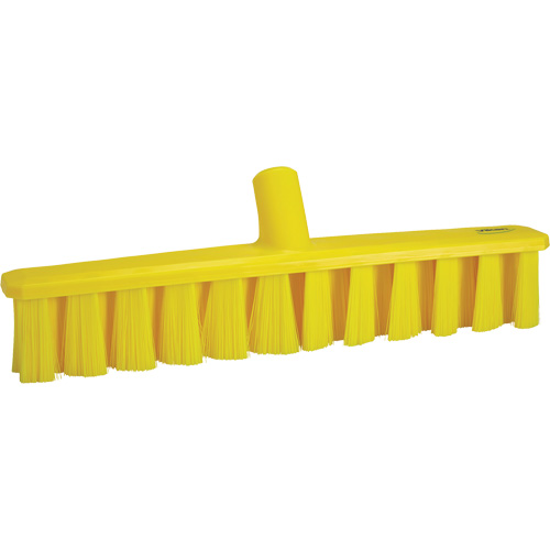 UST Push Broom, Bristle Material, Polyester, Block Length, 15-1/4", Sweep Action, Medium, Bristle Colour, Yellow, Width, 1-7/8", Height, 4-3/4"