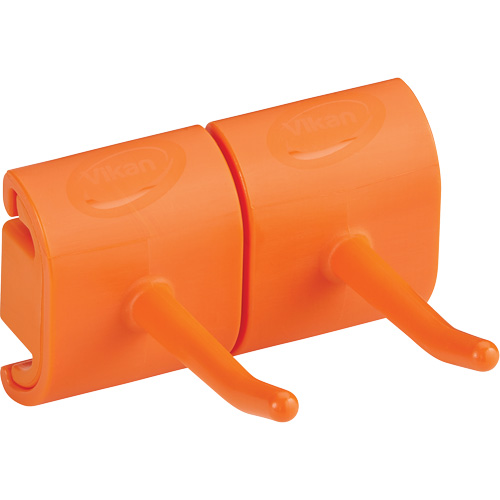 Double Hook Module for Hygienic Wall Bracket, Colour, Orange, Capacity, 6.61 lbs.