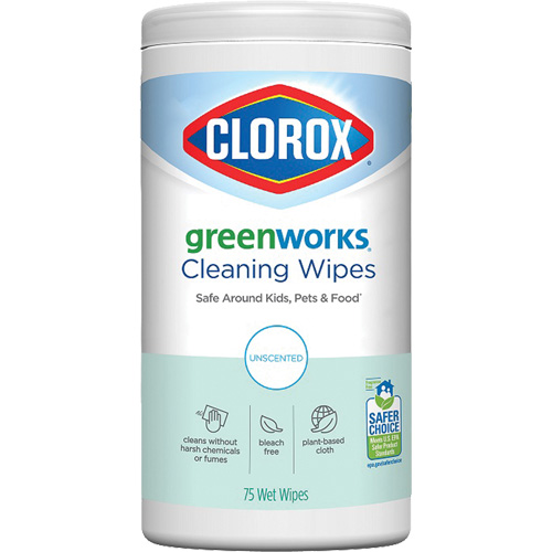 GreenWorks™ Cleaning Wipes, No. of Wipes, 75, Fragrance, Unscented