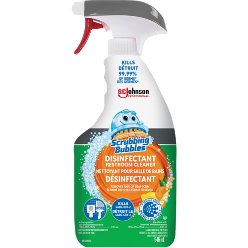 Scrubbing Bubbles® Disinfecting Restroom Cleaner, Container Size, 32 oz., Container Type, Trigger Bottle
