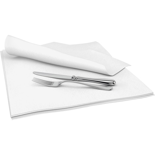 DRC Flat Dinner Napkins, Sheet Width, 14", Ply, 1, Sheet Length, 14"