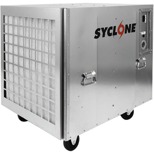 Syclone 1950 CFM Negative Air Machine & Air Scrubber, Type, Industrial, No. of Speeds, 2, CFM, 1950 (High), 1350 (Low), Dimensions, 31" x 32.5" x 26.5"