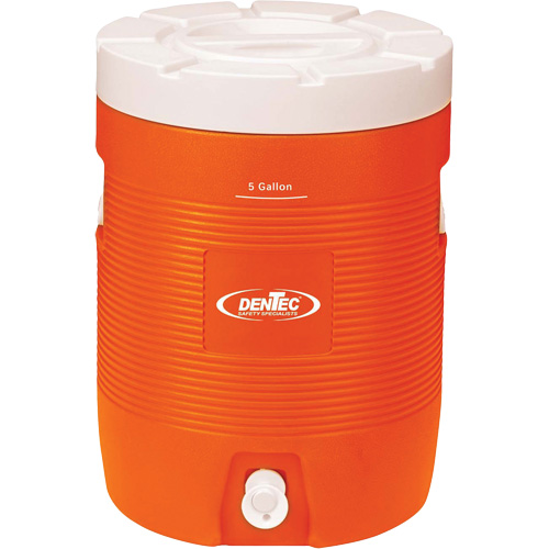 Industrial Drinking Cooler, Capacity, 7.4 gal., Colour, Orange, Diameter, 14"