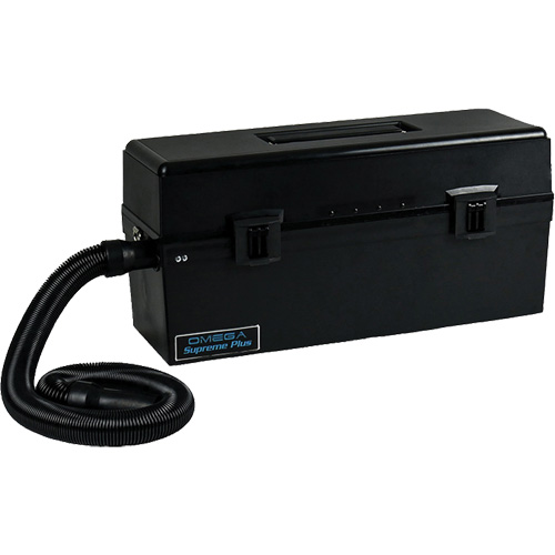 Omega Supreme Electronic Vacuum, Type, Dry, Tank Capacity, 1 US Gal. (3.78 Litres), Manufacturer's Warranty, 3 Year Limited, Noise Level, 69 dB