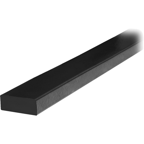 D Profile 5M Surface Protection Bumper Guard, Overall Length, 2', Dimensions, 24" x 24" x 3", Colour, Black