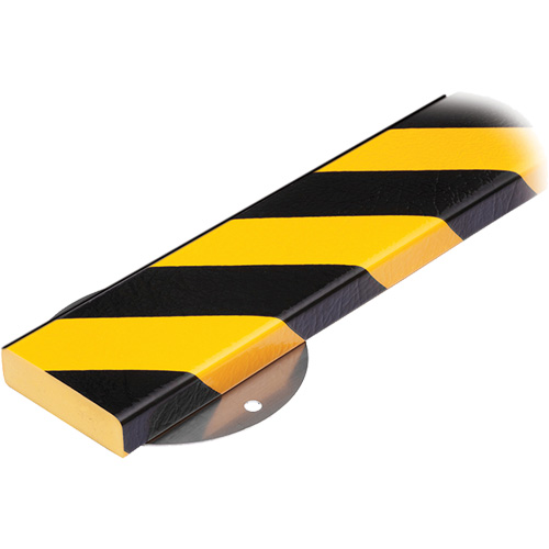 WPK-S Profile 1M Surface Protection Bumper Guard Wall Protection Kit, Overall Length, 3.33', Dimensions, 40" x 6" x 3", Colour, Black & Yellow