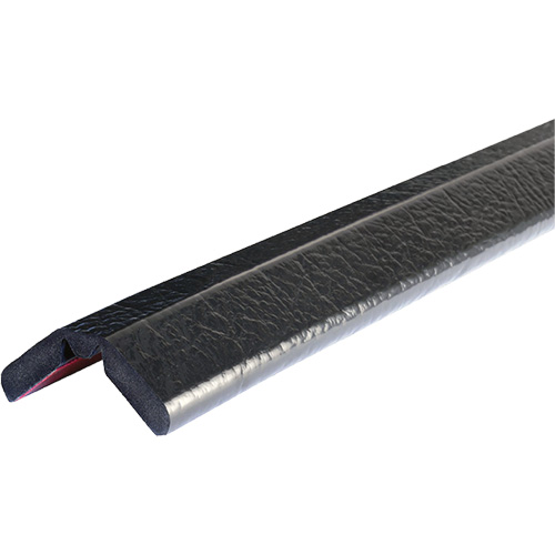 W Profile 1M Edge Protection Bumper Guard, Overall Length, 3.25', Dimensions, 39" x 2" x 1", Colour, Black
