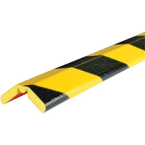 W Profile 5M Edge Protection Bumper Guard, Overall Length, 16.42', Dimensions, 197" x 14" x 1", Colour, Black & Yellow