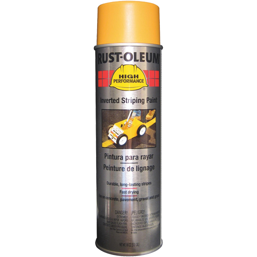 High Performance 2300 System Inverted Striping Spray Paint, Container Type, Aerosol Can, Colour Family, Yellow, Colour, Yellow, Container Size, 20 oz.