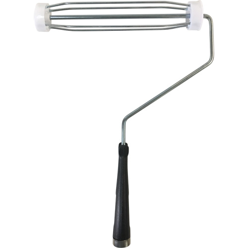 Professional Wire Cage, Handle Material, Plastic, Roller Length, 9-1/2", Shank Material, Metal, Number of Wires, 4