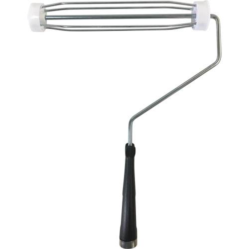 Professional Wire Cage, Handle Material, Plastic, Roller Length, 9-1/2", Shank Material, Metal, Number of Wires, 5