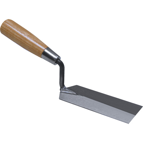 Professional Margin Trowel, Blade Material, High-Carbon Steel, Handle Material, Wood, Length, 5", Width, 2"