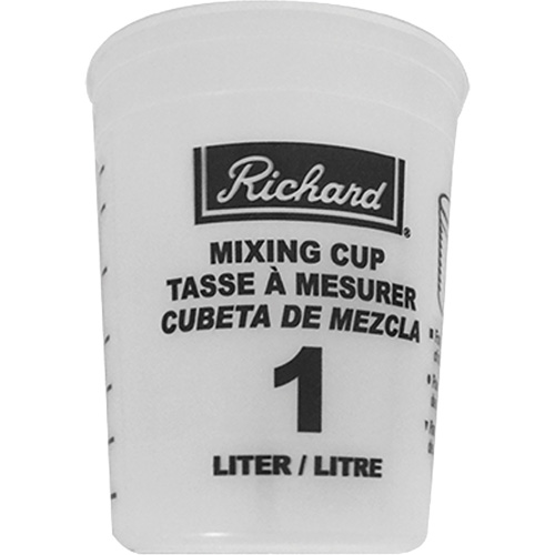 Paint Mixing Cup, Capacity, 1 L/2.5 Quarts