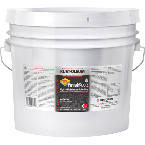 Concrete Saver® FinishKote 80 High Solids Polyaspartic Floor Coating Part B, Container Type, Pail, Colour Family, Clear/Tint Base, Container Size, 2 Gal., Maximum Coverage, 1200 sq. ft.