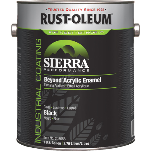 Sierra Performance™ Beyond™ Acrylic Enamel, Container Type, Gallon, Colour Family, Black, Colour, Black, Container Size, 1 gal., Finish, Gloss