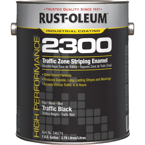 High-Performance 2300 System Traffic Zone Striping Paint, Container Type, Gallon, Colour Family, Black, Colour, Traffic Black, Container Size, 1 gal.