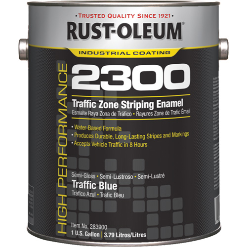 High-Performance 2300 System Traffic Zone Striping Paint, Container Type, Gallon, Colour Family, Blue, Colour, Traffic Blue, Container Size, 1 gal.
