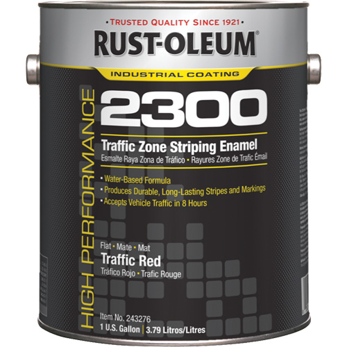 High-Performance 2300 System Traffic Zone Striping Paint, Container Type, Gallon, Colour Family, Red, Colour, Traffic Red, Container Size, 1 gal.
