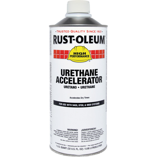 High Performance 9700/9800 Urethane Accelerator, Colour Family, Clear, Container Type, Bottle, Container Size, 32 oz.