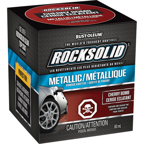 RockSolid® Metallic Powder Additive, Colour Family, Red, Colour, Cherry Bomb, Container Type, Bottle, Container Size, 60 mL, Colour Name, Cherry Bomb