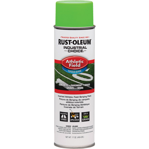 Inverted Striping Paint Spray, Container Type, Aerosol Can, Colour Family, Green, Colour, Fluorescent Green, Container Size, 17 oz.